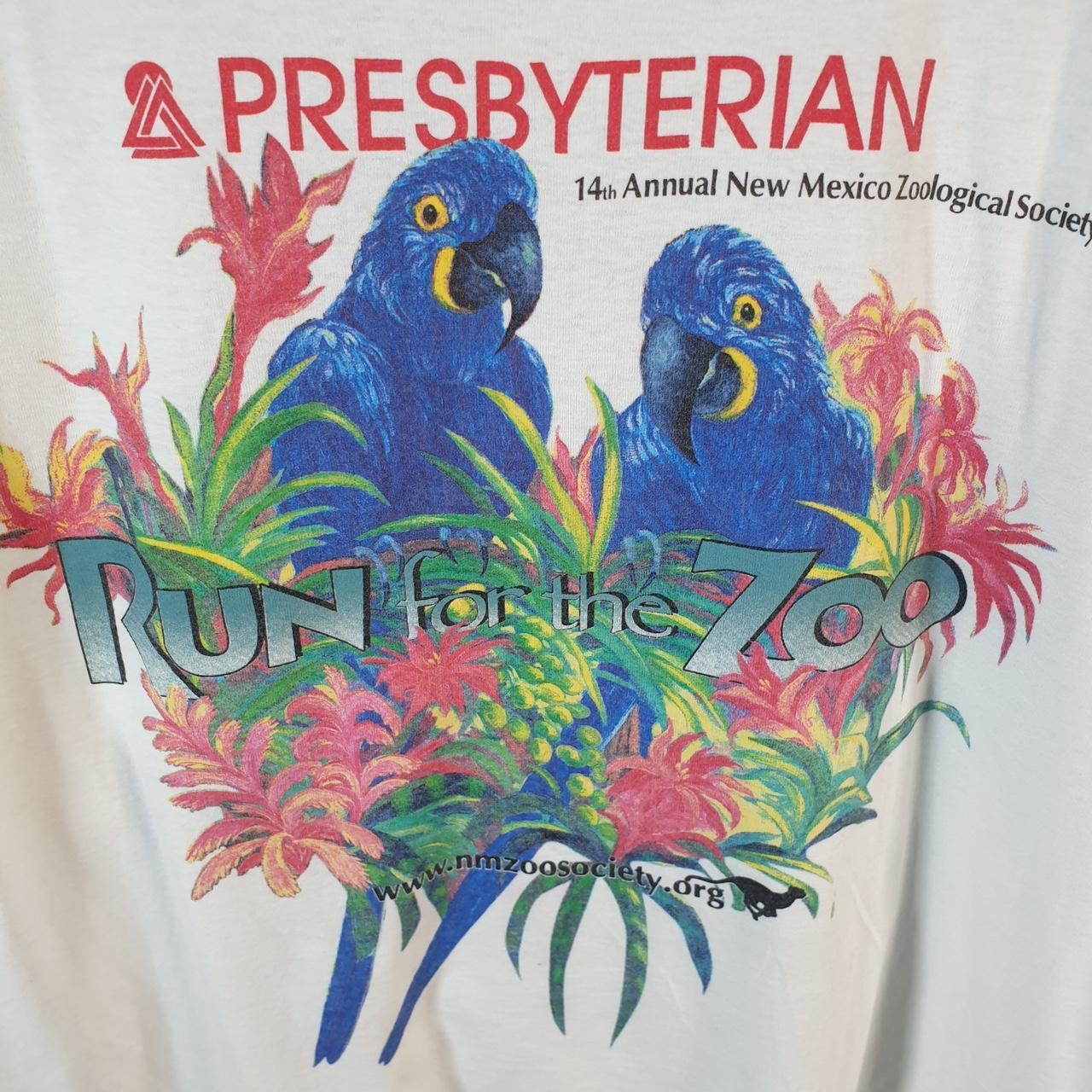 Vintage Oneita Power New Mexico Zoology Presbyterian 90s Single Stitch T Shirt Men’s XL White