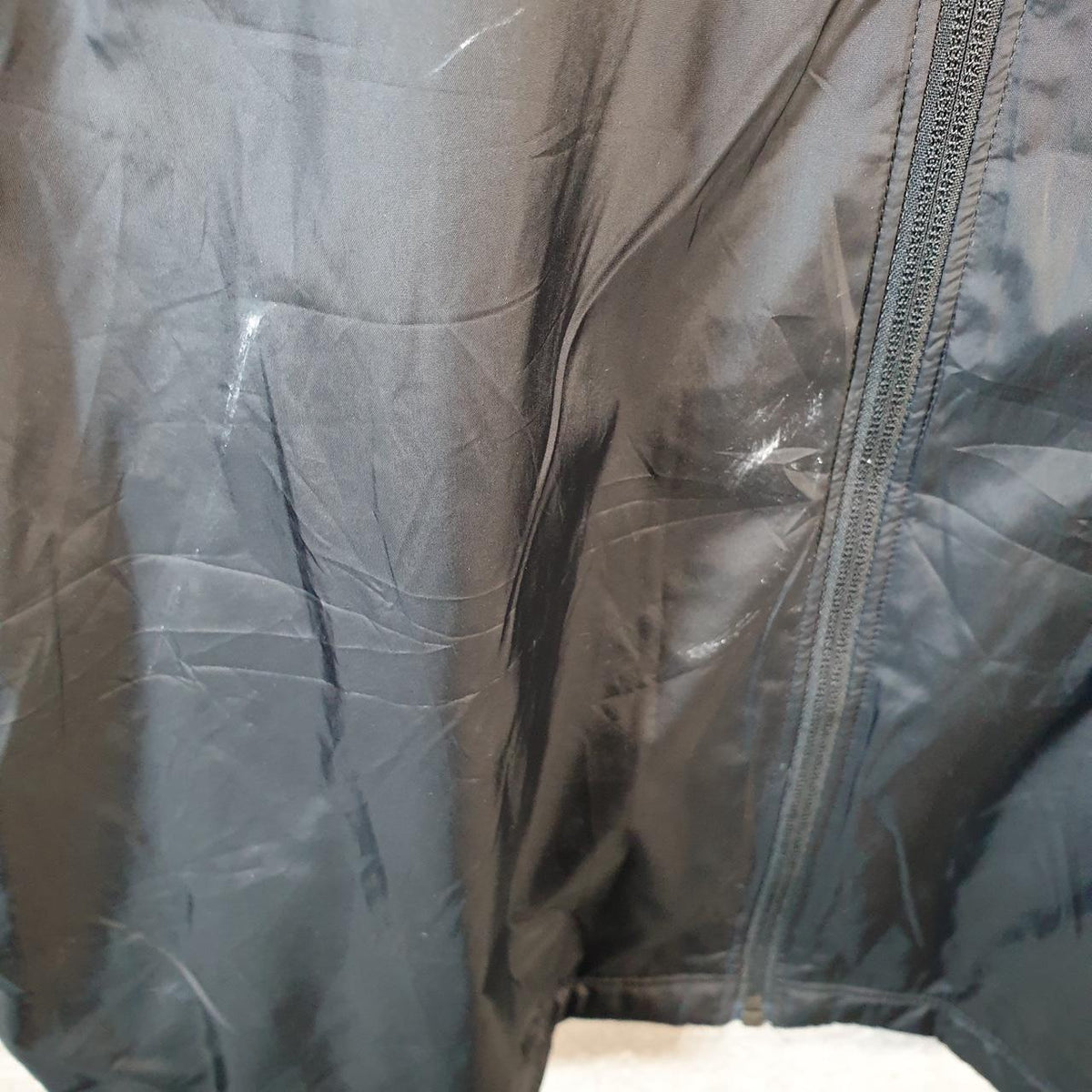 Vintage Nike Windbreaker Track Jacket Mens XL Black USA Swoosh Full Zip USA