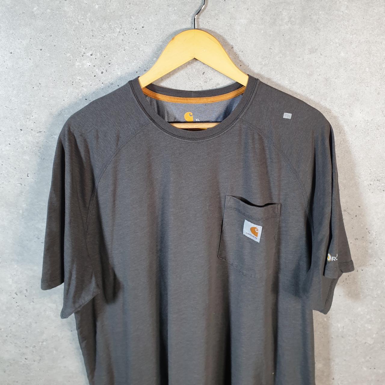 Vintage Carhartt Pocket T Shirt Men’s XL Grey Workwear Chore Utility Relaxed Fit C9189