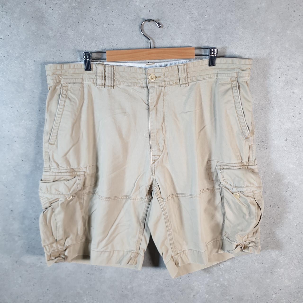 Vintage Ralph Lauren Polo Shorts Jorts Chino Cargo Men’s W42 Brown Baggy Cotton