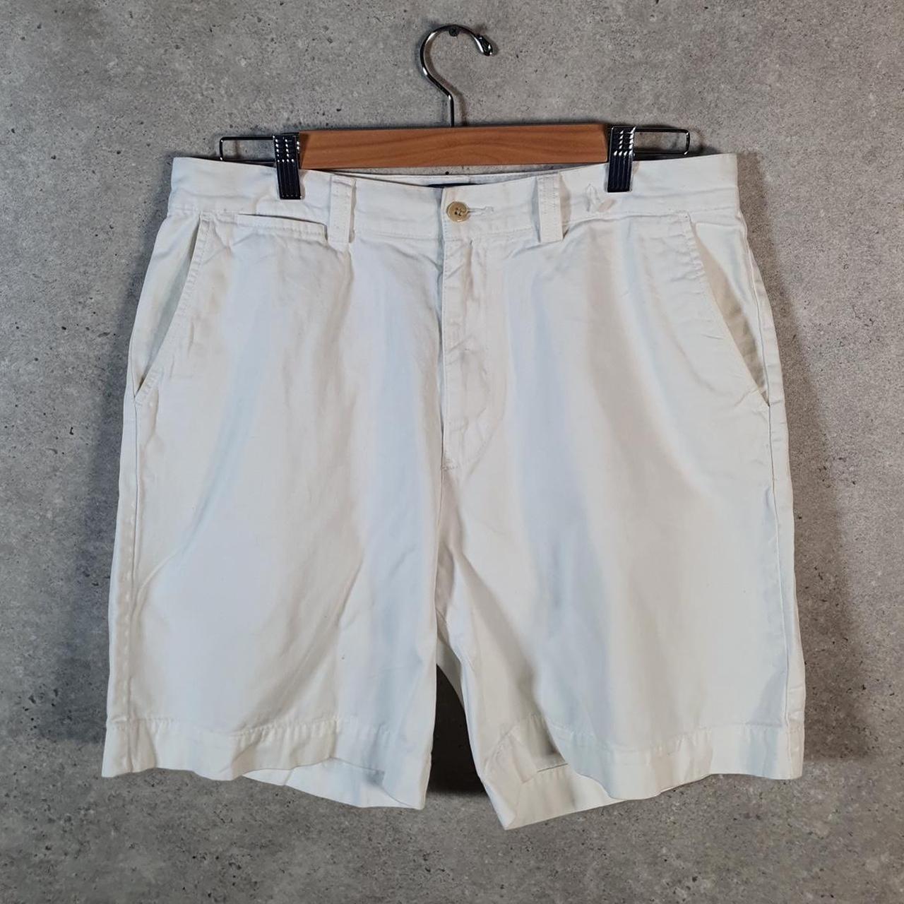 Vintage Ralph Lauren Polo Shorts Jorts Cargo Men’s W34 White Baggy Cotton Big Fish Vintage