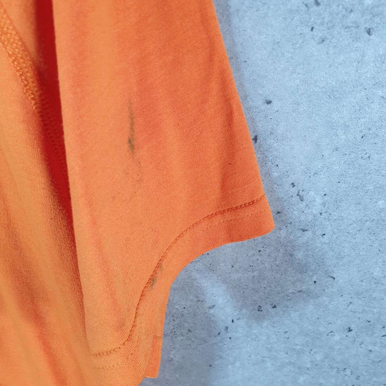 Vintage Adidas Go To Tee T Shirt Men’s Large Orange Three Stripes Logo