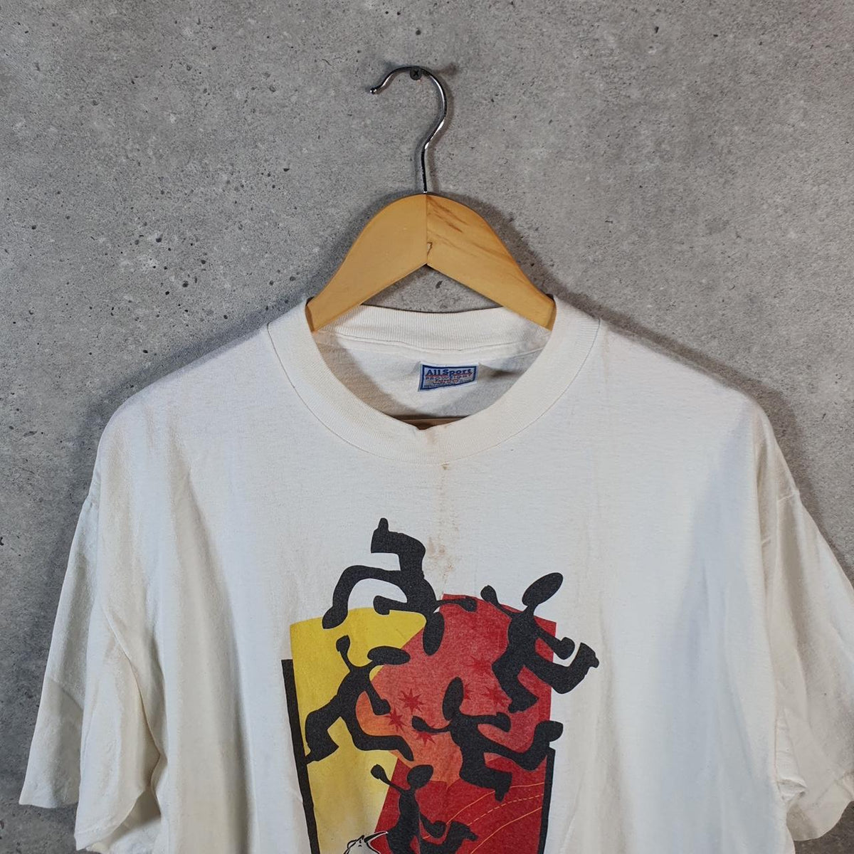Vintage AllSport USA 1996 Mayfest Quest Single Stitch T Shirt Men’s XL White Big Fish Vintage