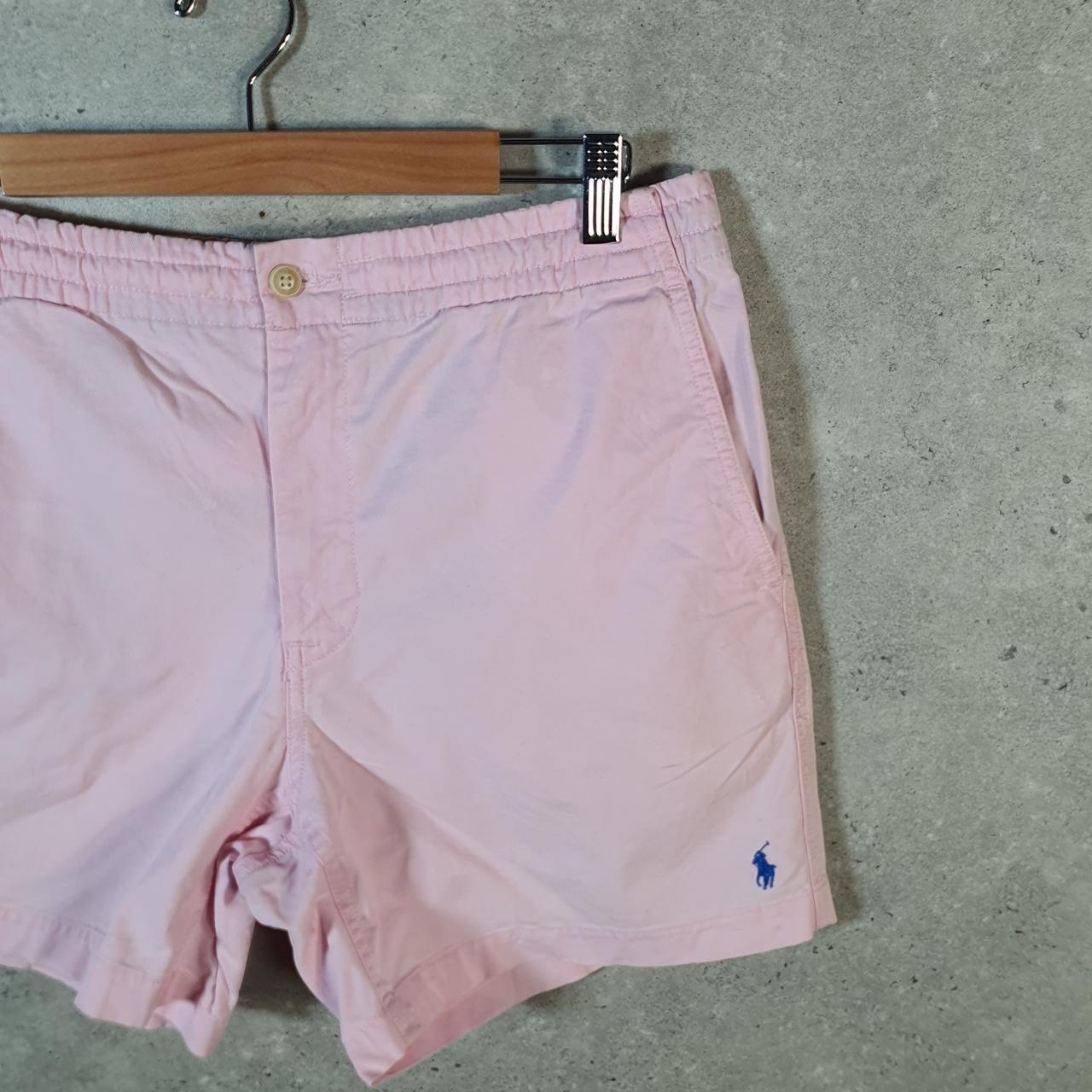 Vintage Ralph Lauren Polo Shorts Jorts Chino Cargo Womens Medium Pink Baggy Cotton