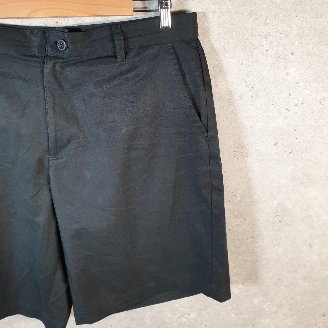 Vintage Izod Golf Chino Shorts Jorts Cargo Men’s W36 Black Baggy Cotton