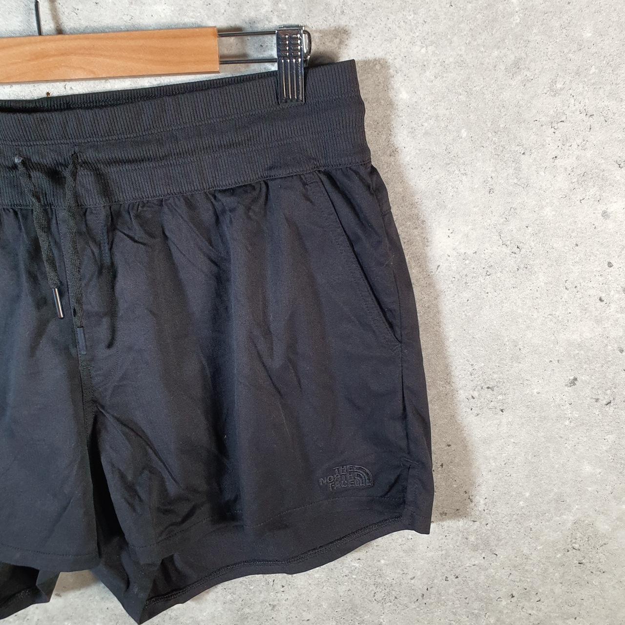 Vintage The North Face TNF Shorts Jorts Chino Cargo Womens Large Black Baggy Cotton