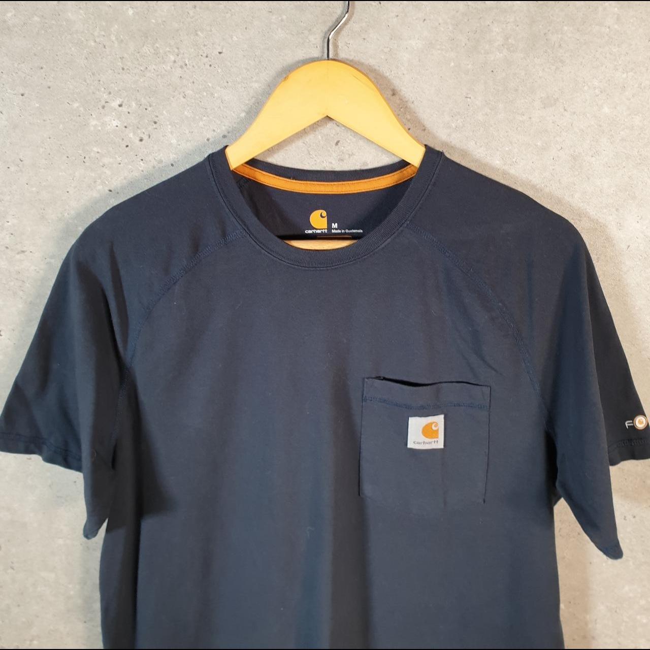Vintage Carhartt Pocket T Shirt Men’s Medium Navy Blue Workwear Chore Utility Relaxed Fit C9297