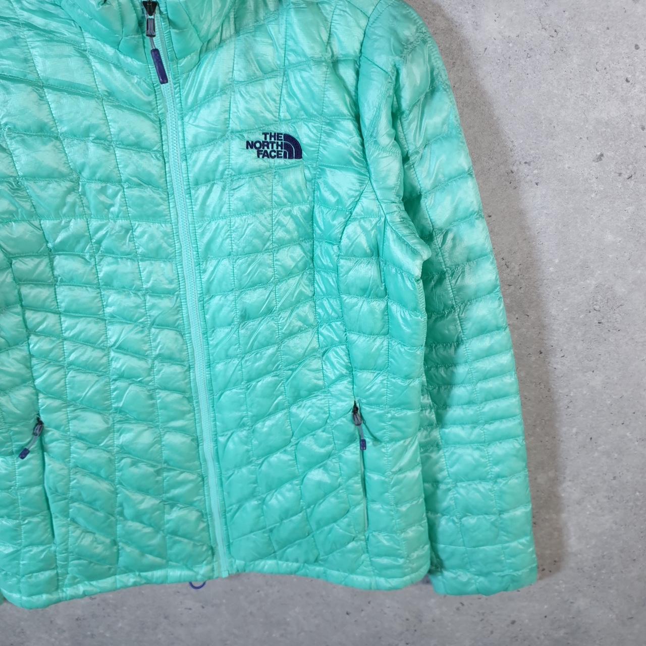 Vintage The North Face TNF Puffer Jacket Womens Small Blue Down Full Zip Coat