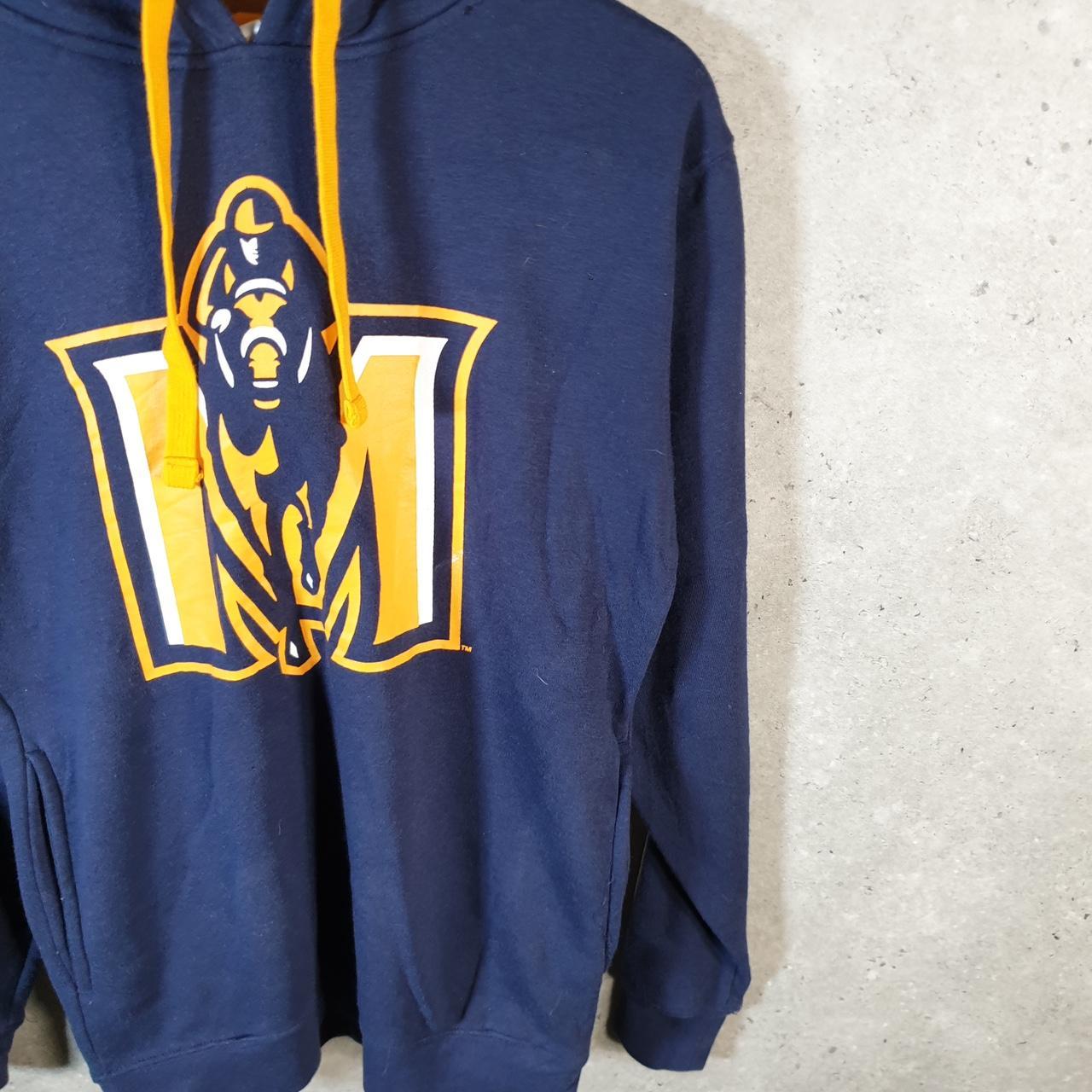 Vintage Russell Athletic American Pro Sport Hoodie Men’s Small Navy Blue Pullover Baggy