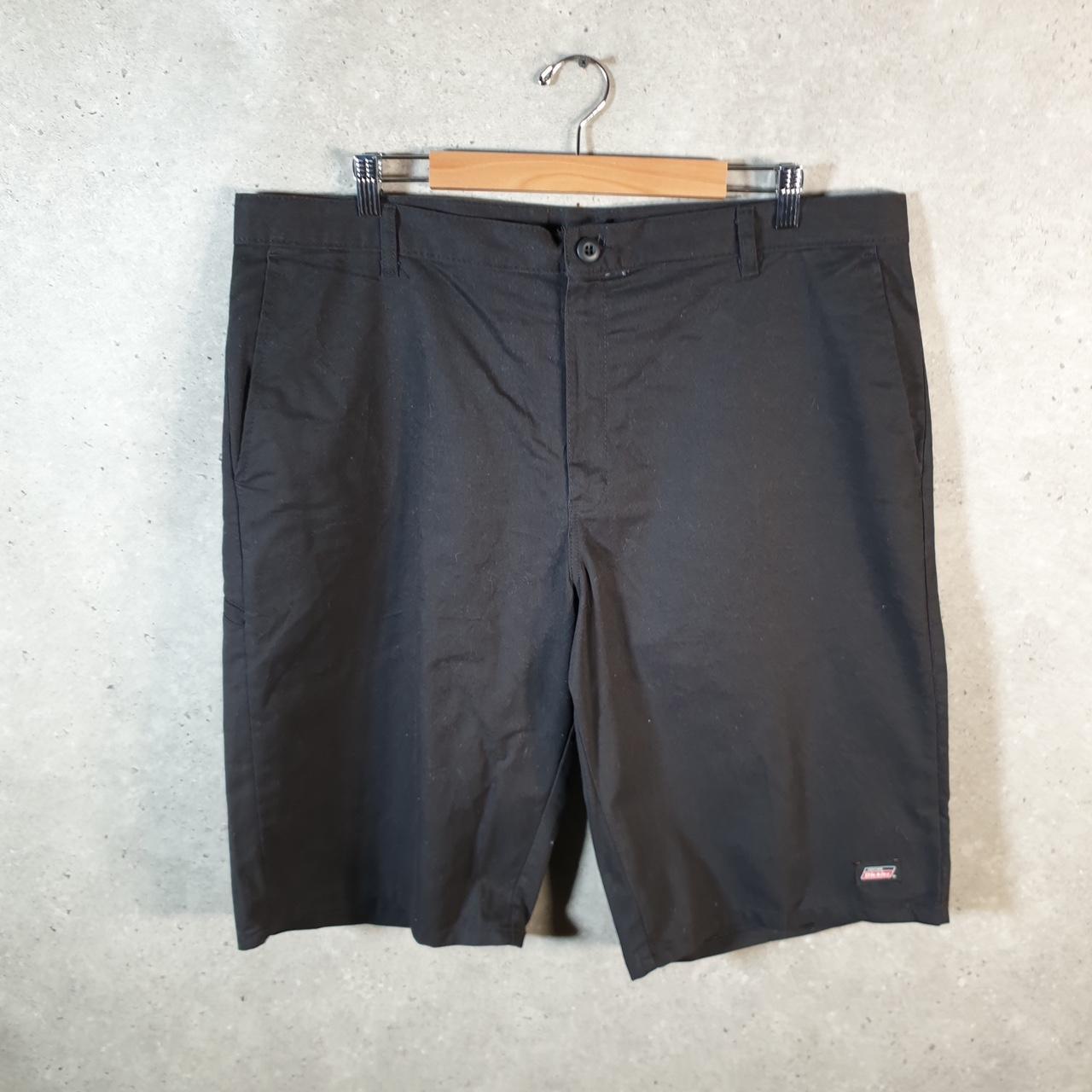 Vintage Dickies Baggy Chino Shorts Jorts Cargo Mens W40 Black Loose Fit