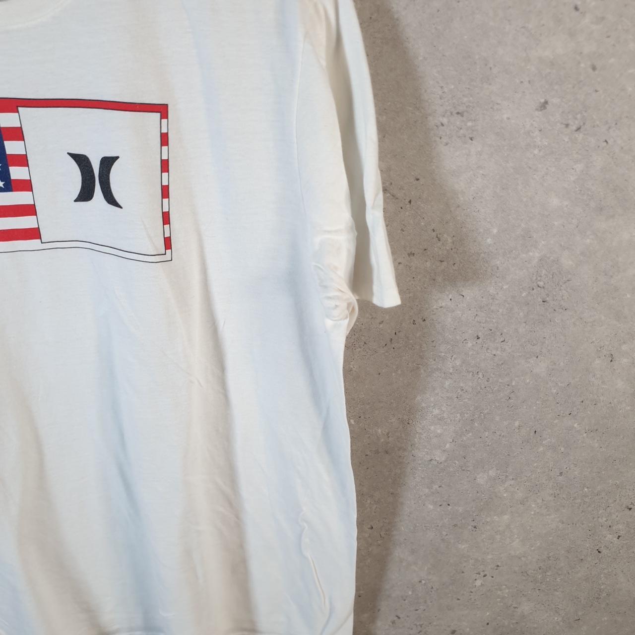 Vintage Hurley Graphic T Shirt Men’s Medium White Casual Sports Logo Athletic