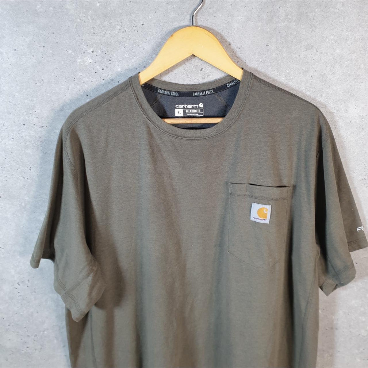 Vintage Carhartt Pocket T Shirt Men’s XL Grey Workwear Chore Utility Relaxed Fit C9174