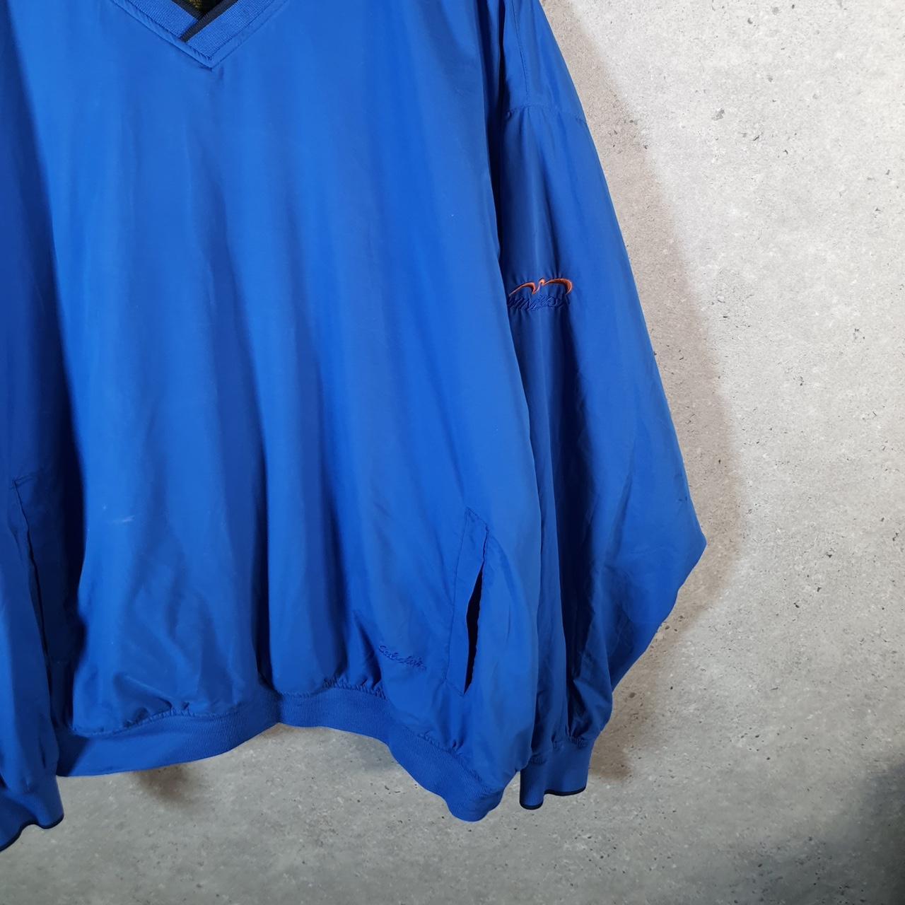 Vintage Cabelas Golf Shell Track Jumper Jacket Mens XL  Tall Blue Pullover