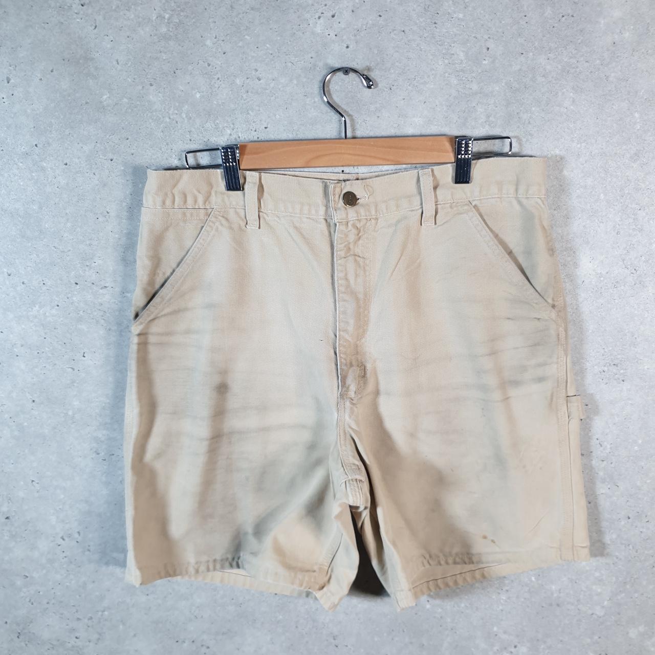 Vintage Carhartt Baggy Carpenter Shorts Jorts Cargo Men’s W36 Brown Relaxed Fit Workwear