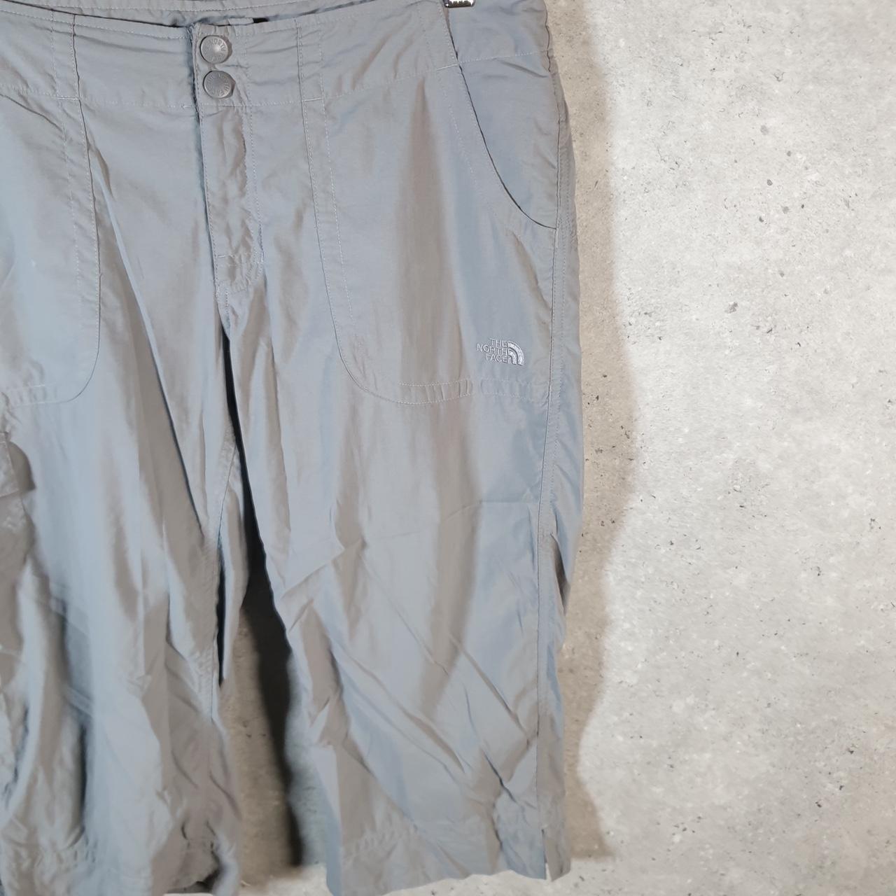 Vintage The North Face TNF Shorts Jorts Chino Cargo Womens UK16 Grey Baggy Cotton