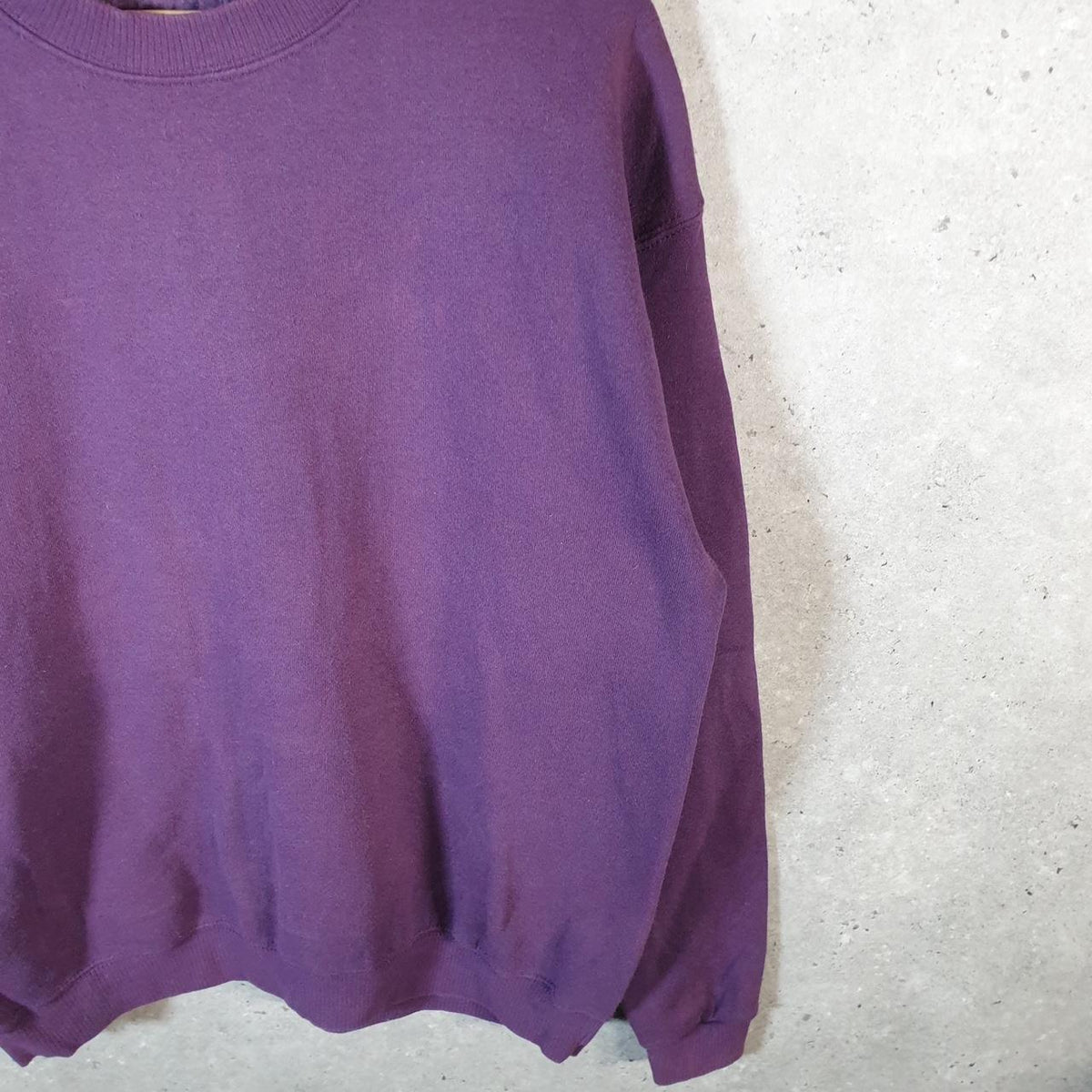 Vintage Lee Heavyweight Sweatshirt Men’s Large Purple USA Pullover Blank Baggy