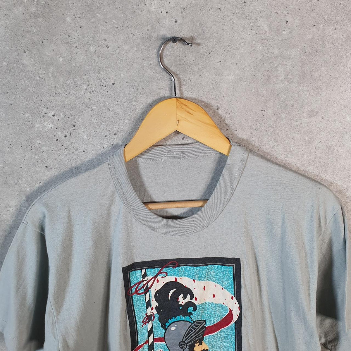 Vintage 1988 Pennsylvanian Renaissance USA Single Stitch T Shirt Men’s Small Grey Big Fish Vintage