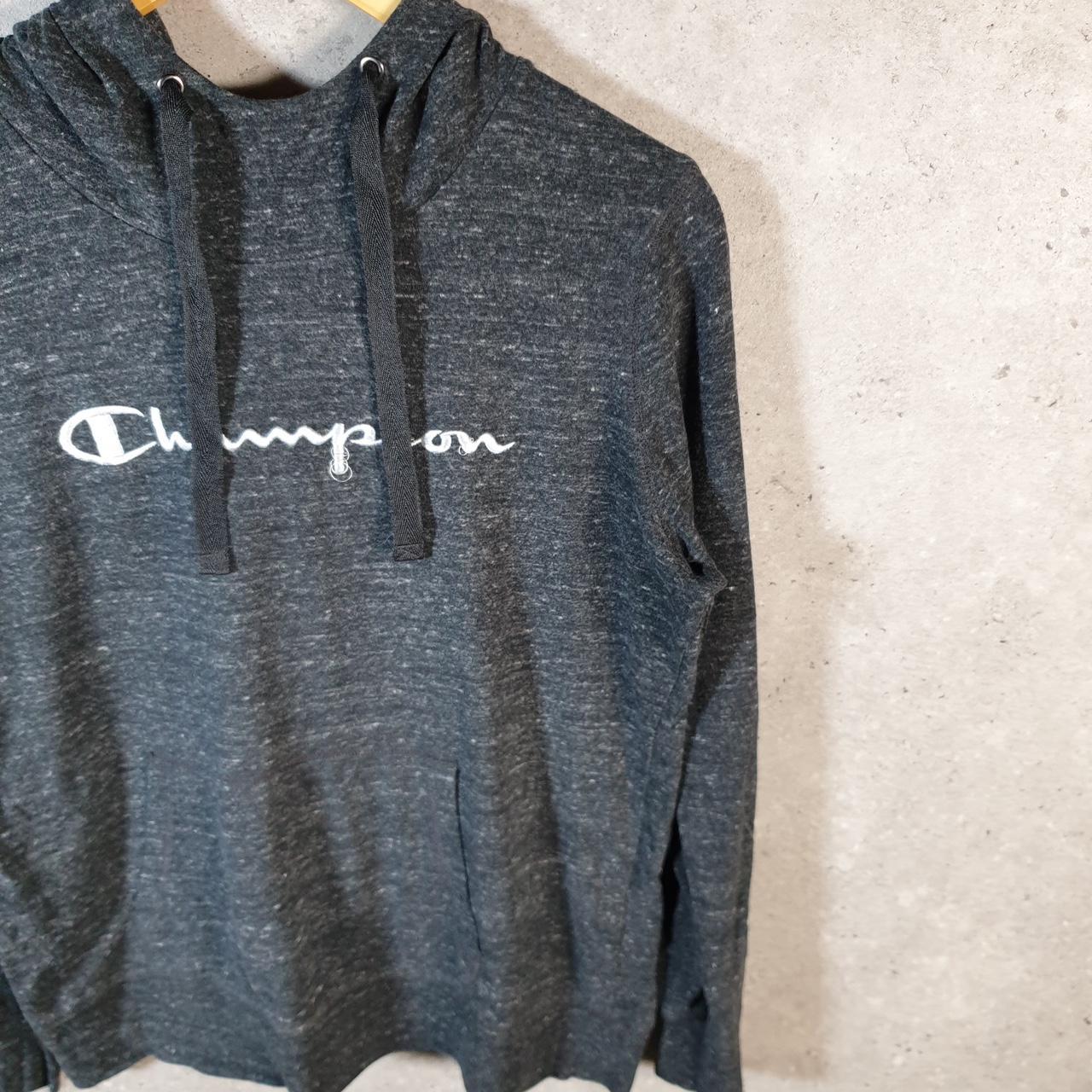 Vintage Champion Hoodie Womens Medium Grey Pro Sport Spellout Pullover