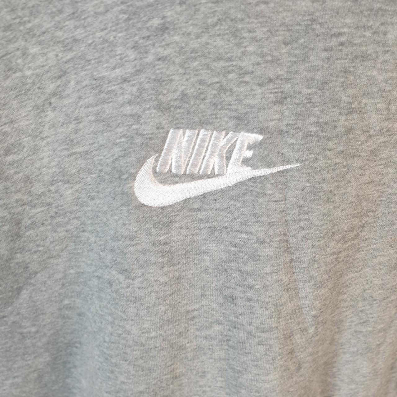 Vintage Nike Club Hoodie Womens Large Grey Centre Swoosh Y2K Pullover Logo