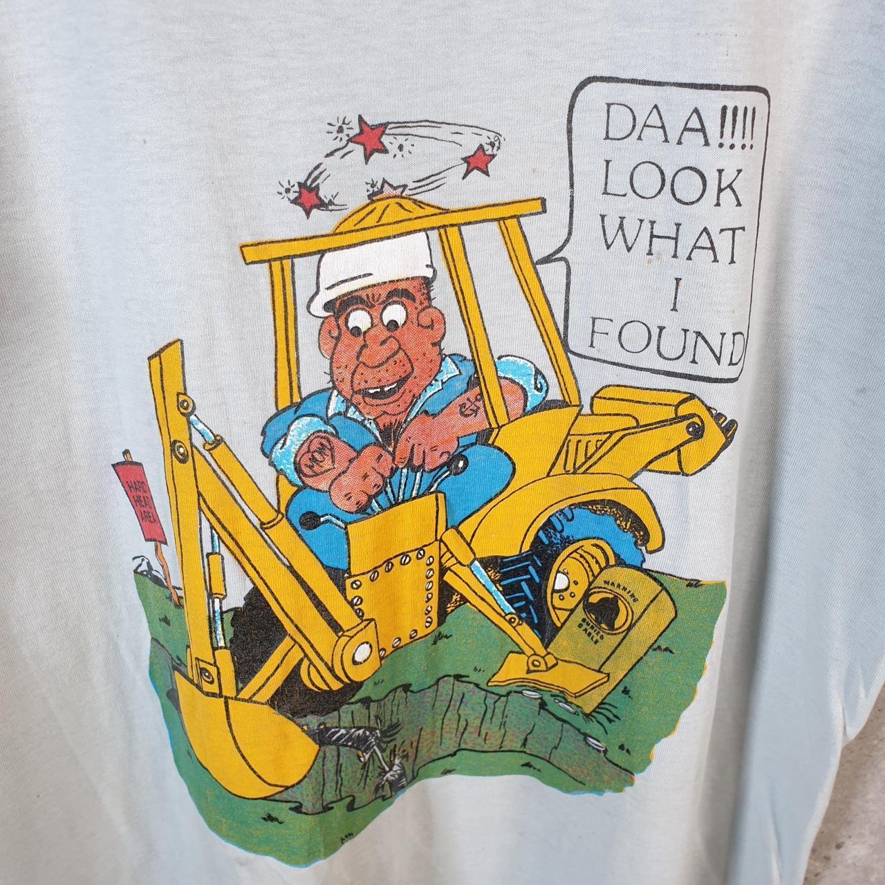 Vintage Screen Stars Digger Graphic 90s USA Single Stitch T Shirt Men’s Large Grey