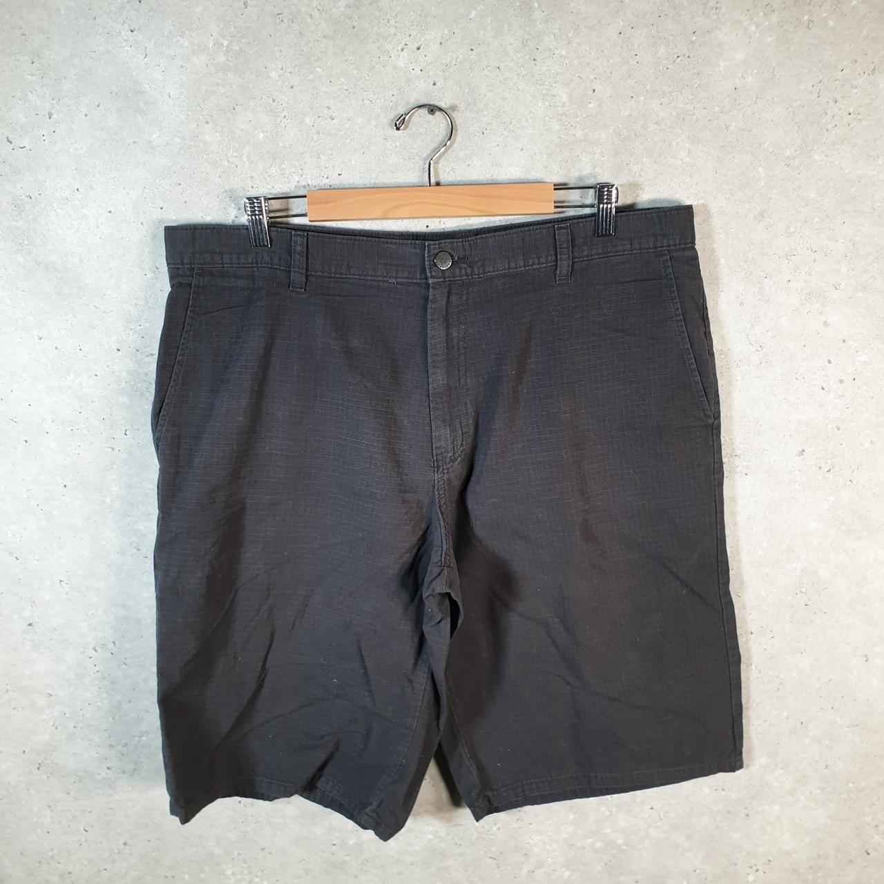 Vintage Dickies Baggy Chino Shorts Jorts Cargo Mens W38 Black Relaxed Fit