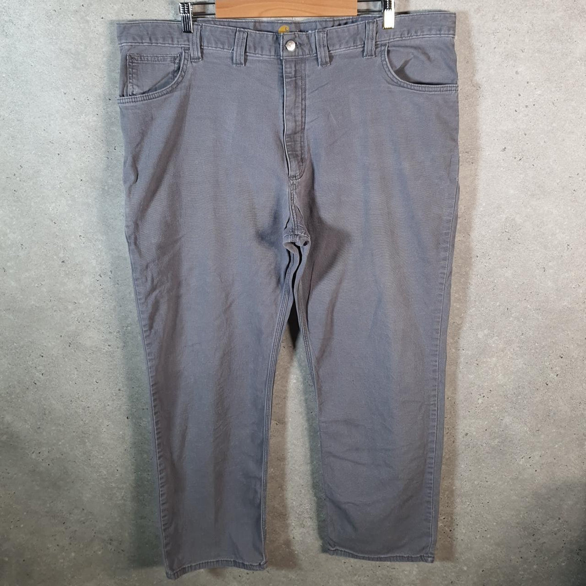 Vintage Carhartt Carpenter Trousers Mens W44 L32 Grey Relaxed Fit Workwear USA