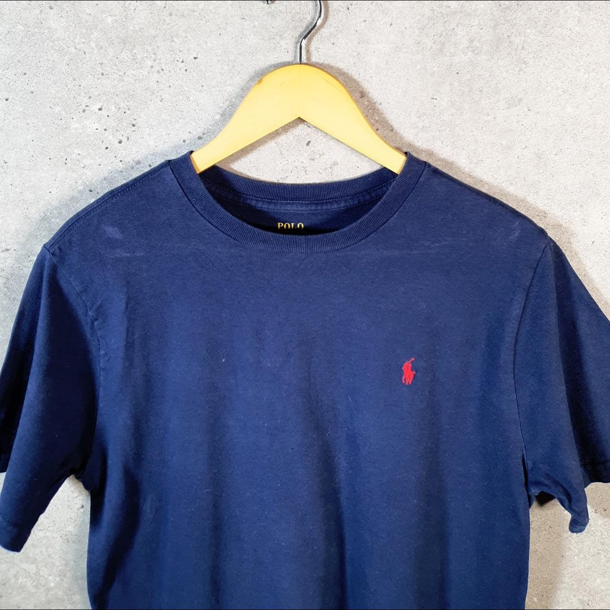 Vintage Ralph Lauren Polo T Shirt Men’s XL Blue Embroidered Pony Classic Fit C9107