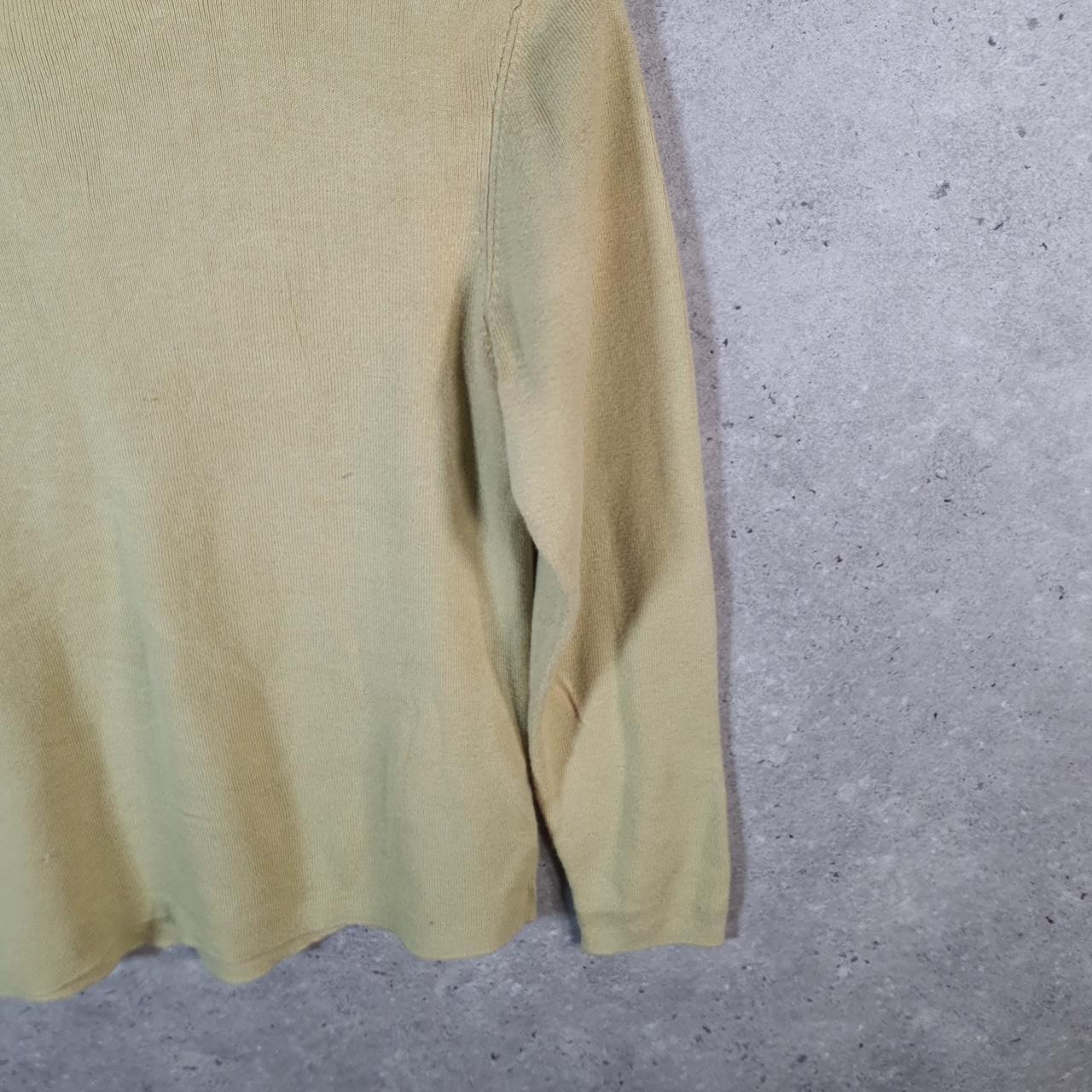 Vintage Eddie Bauer Knit Sweater Womens Medium Green Y2K Pullover Wool