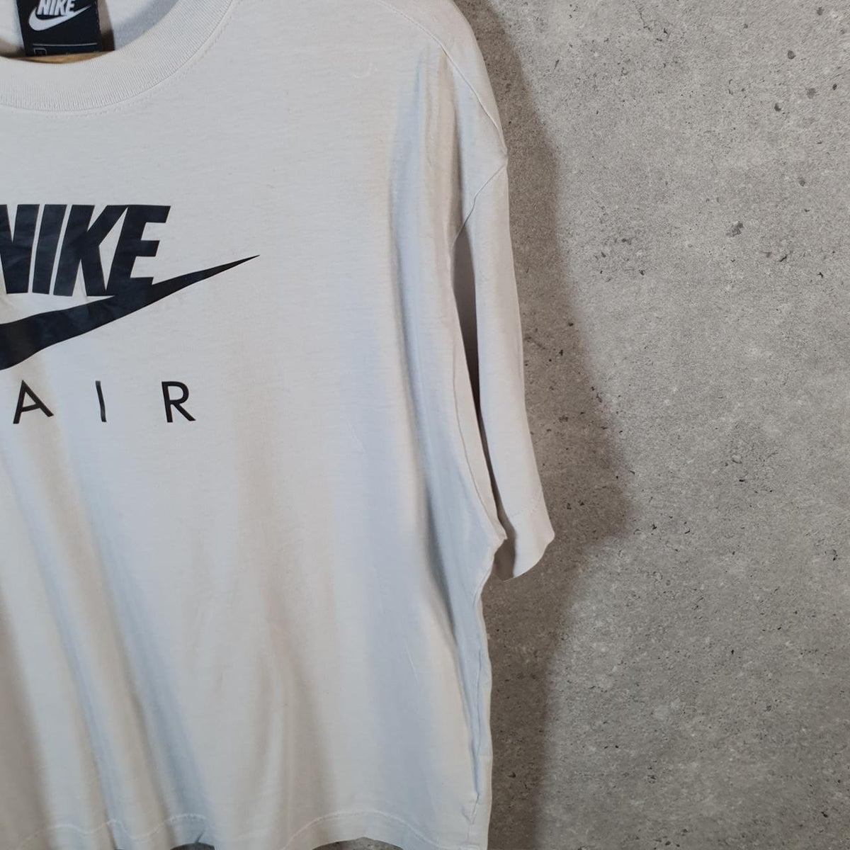 Vintage Nike Air Spellout T Shirt Men’s Small White Logo Swoosh Athletic