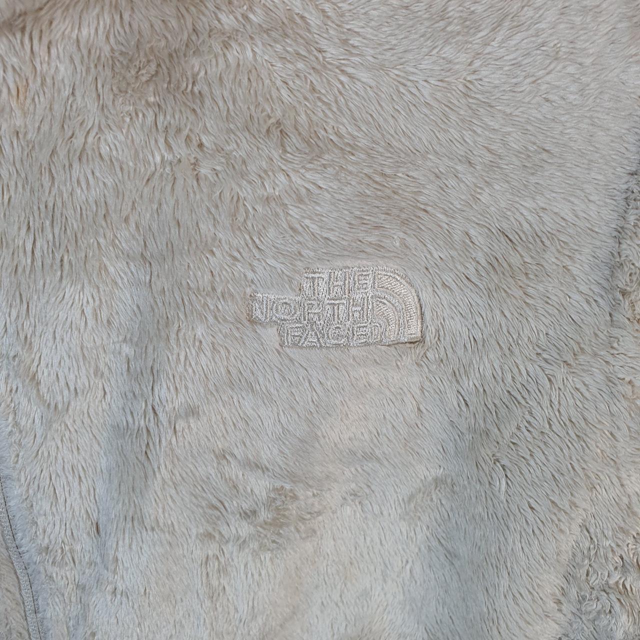 Vintage The North Face TNF Teddy Fleece Sweatshirt  Womens Medium Brown Full Zip Logo