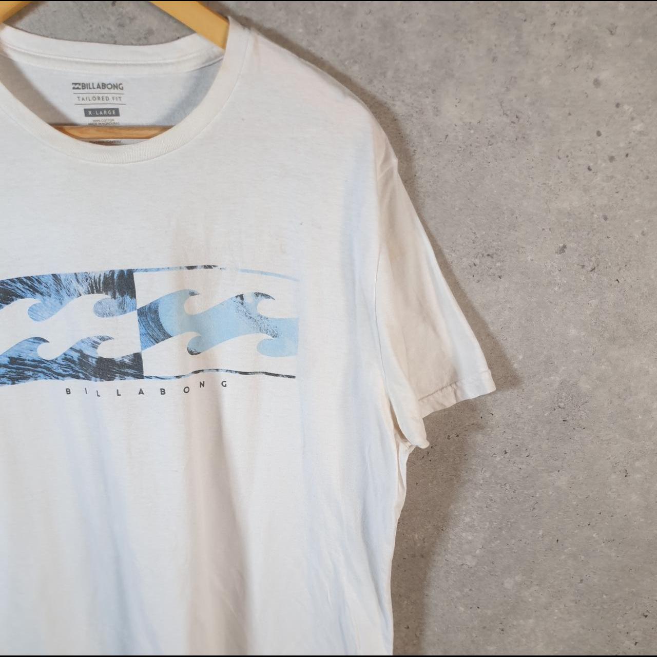 Vintage Billabong Surf Waves T Shirt Men’s XL White Casual Logo Surfing Y2K