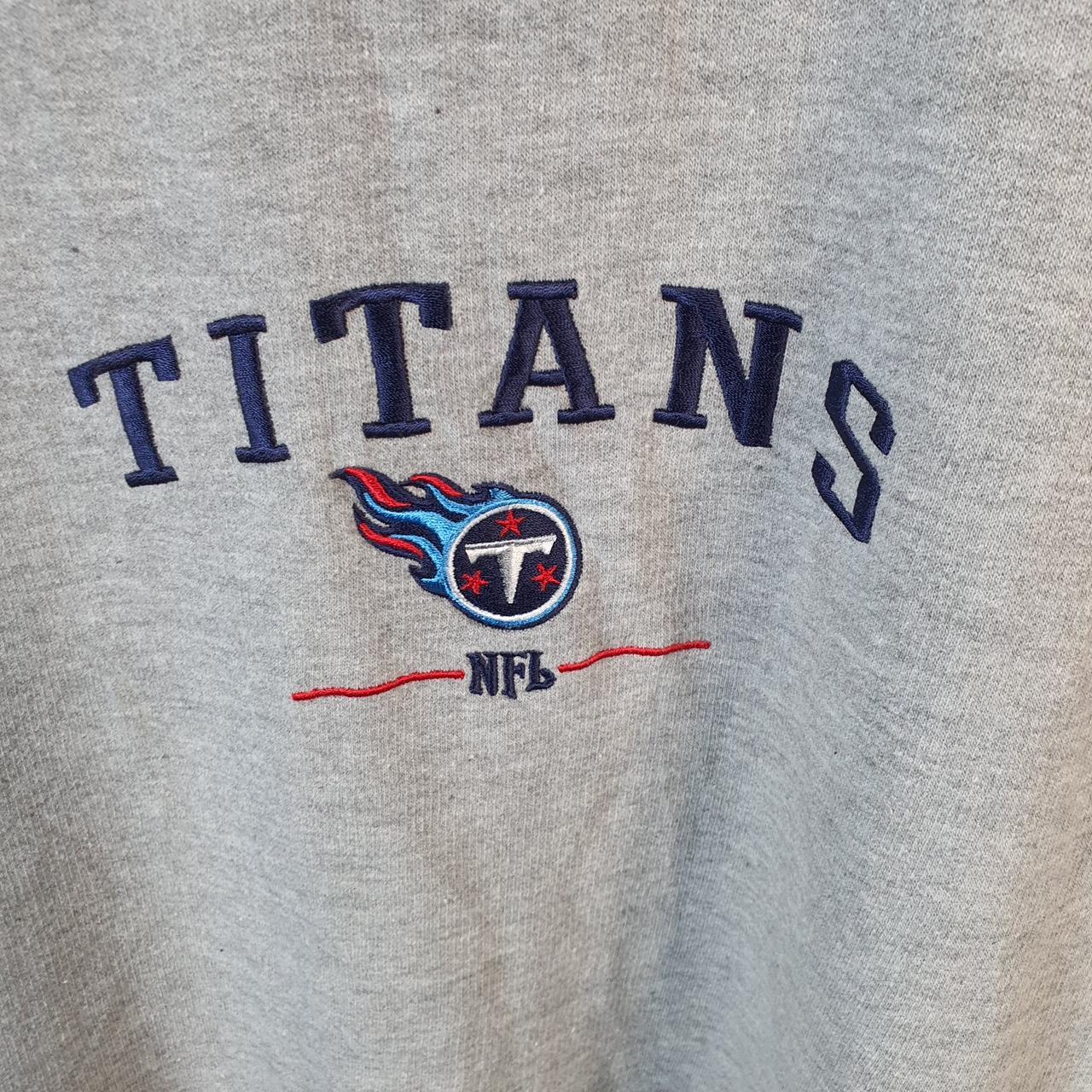 Vintage NFL Tennessee Titans Sweatshirt Men’s Large Grey Pullover Pro Sport USA