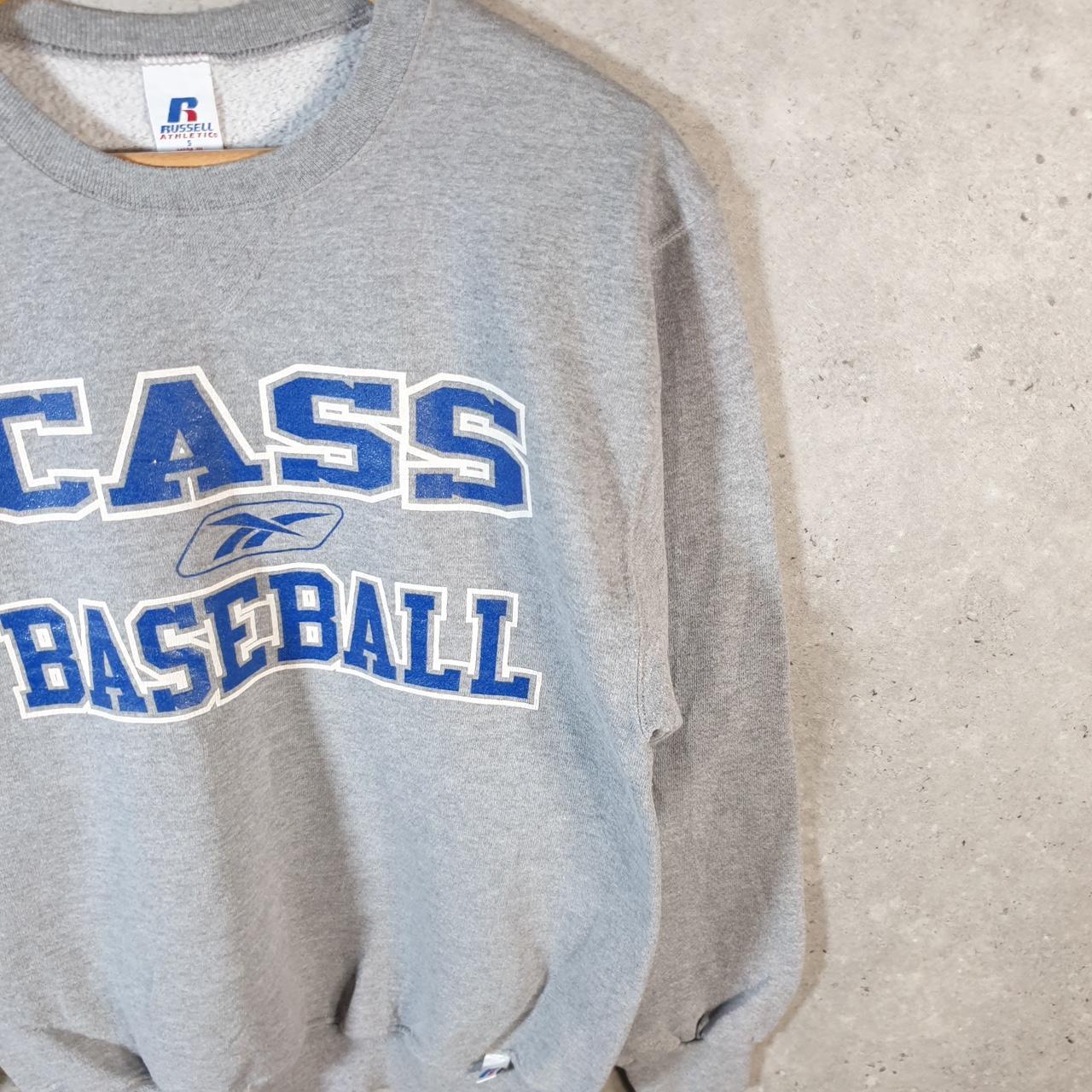 Vintage Russell Athletic Cass Baseball USA Sweatshirt Men’s Small Grey Pullover