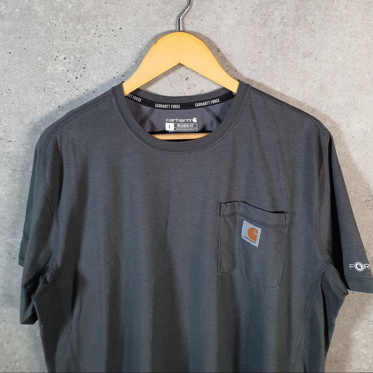 Vintage Carhartt Pocket T Shirt Men’s Large Grey Workwear Chore Utility Relaxed Fit C9233