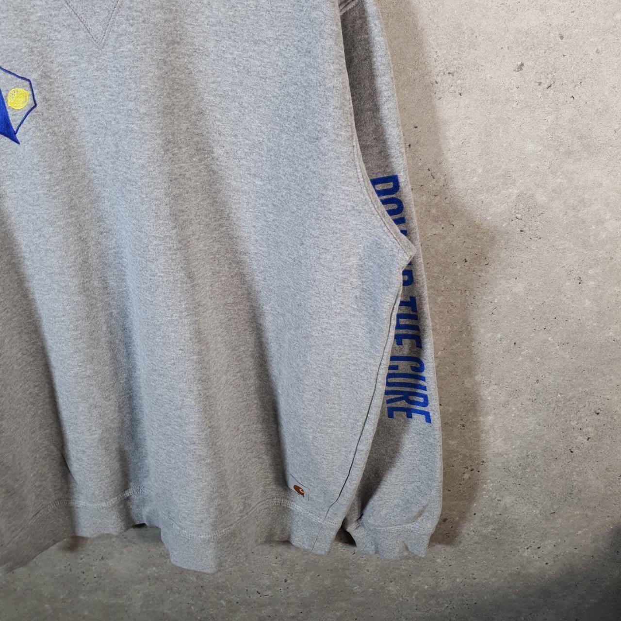 Vintage Carhartt Sweatshirt Mens Large Grey Pullover Blank USA Loose Fit