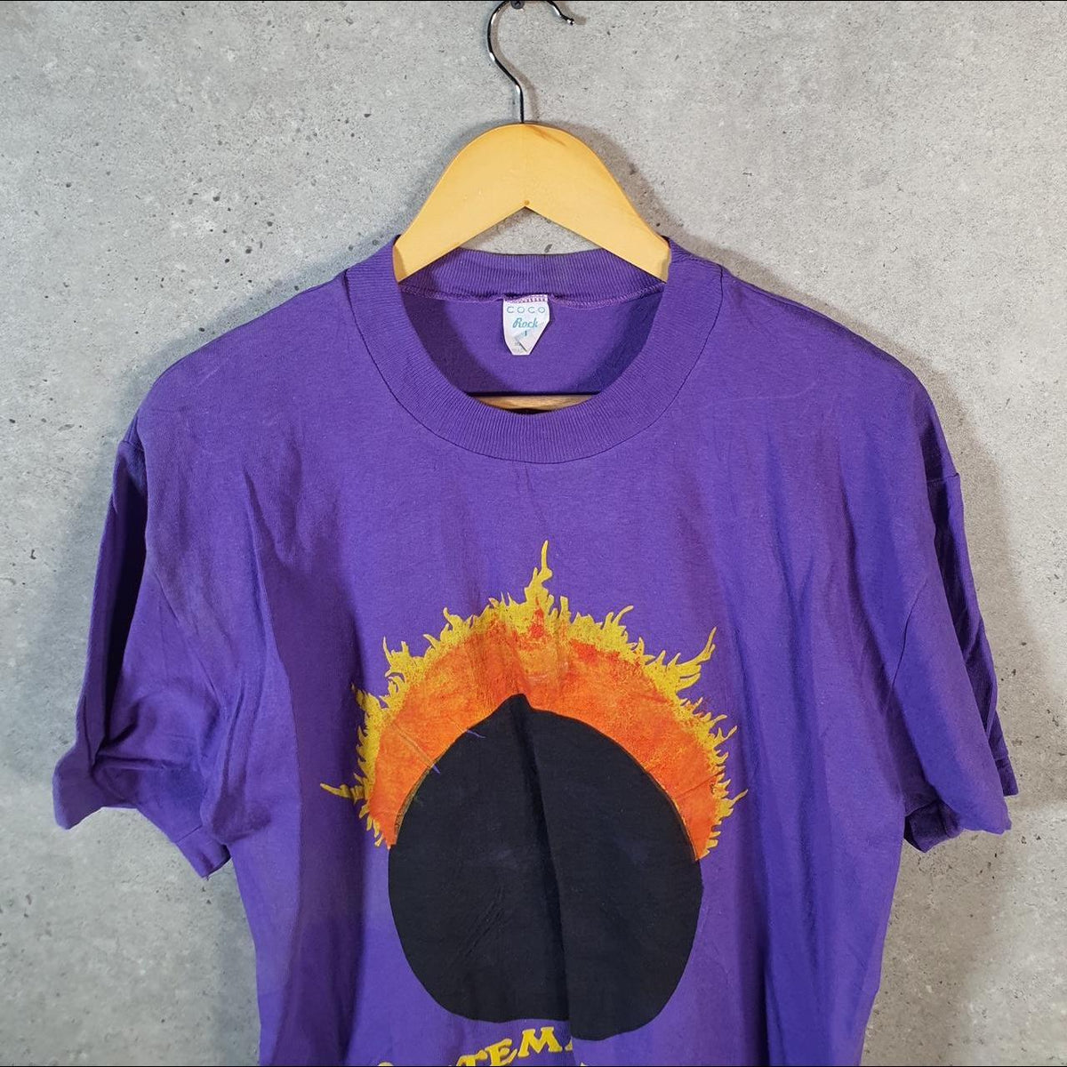 Vintage Coco Rock Guatemala 1991 USA Single Stitch T Shirt Men’s Large Purple