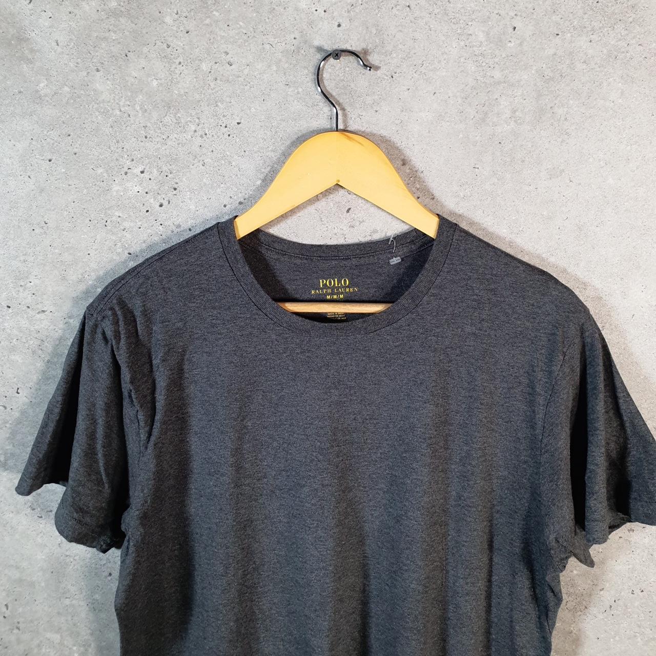 Vintage Ralph Lauren Polo Sport T Shirt Men’s Medium Grey Classic Fit Embroidered Pony C8711