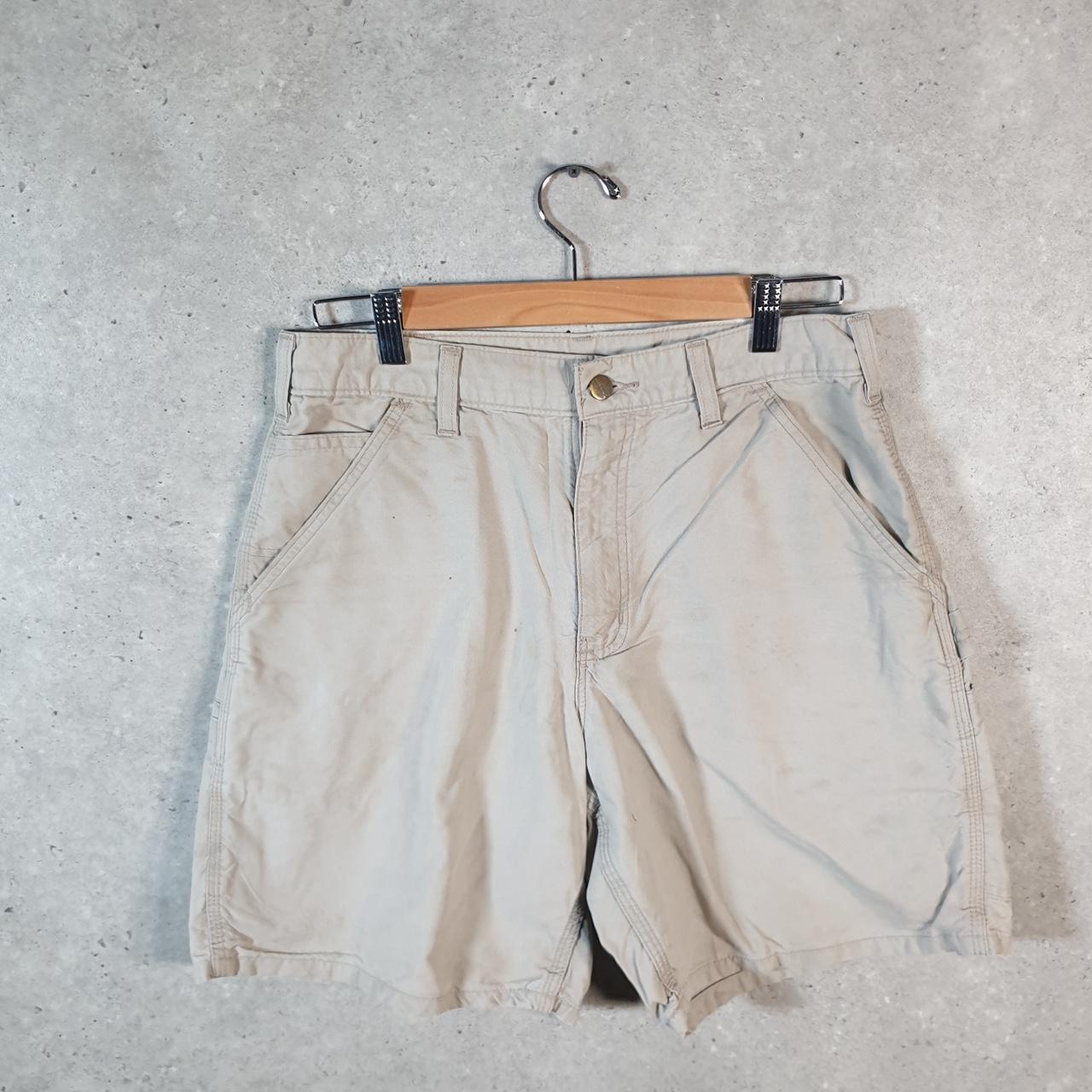 Vintage Carhartt Baggy Carpenter Shorts Jorts Cargo Men’s W32 Brown Original Fit Workwear