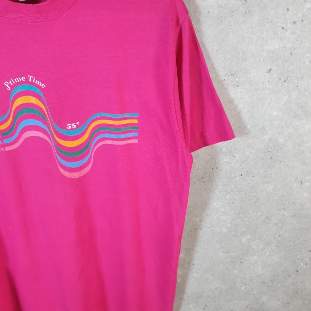 Vintage Hanes Dallas YMCA Prime Time 90s USA Single Stitch T Shirt Men’s Large Pink