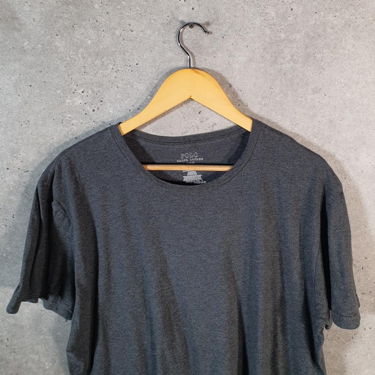 Vintage Ralph Lauren Polo Sport T Shirt Men’s Large Grey Custom Fit Embroidered Pony C8700