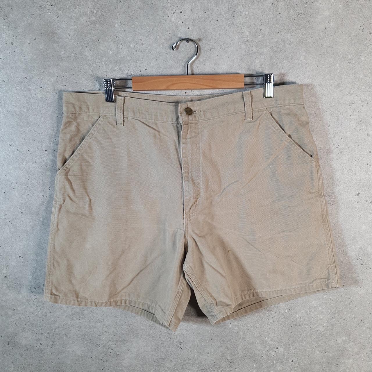 Vintage Carhartt Baggy Carpenter Shorts Jorts Cargo Men’s W38 Brown Relaxed Fit Workwear A4686
