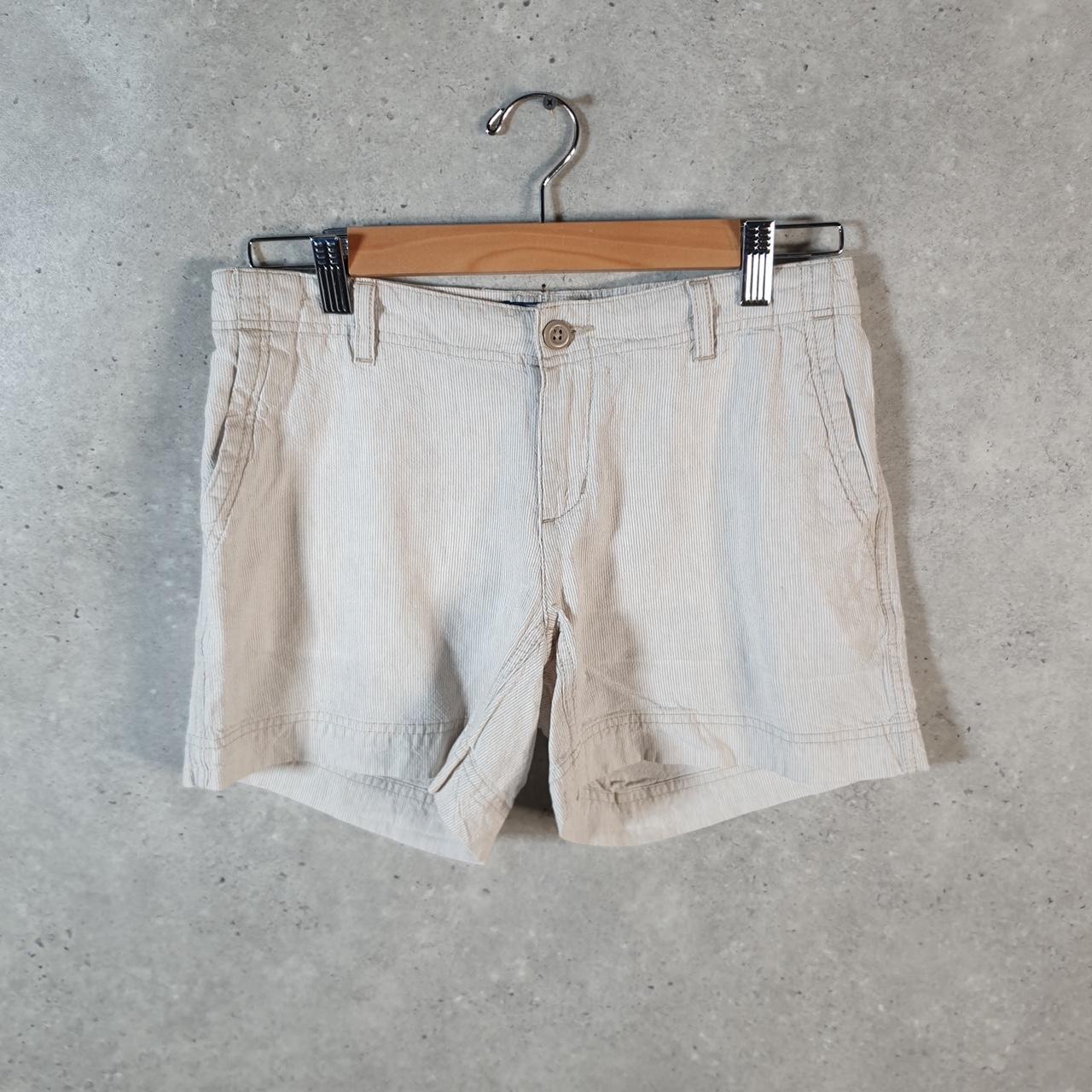 Vintage The North Face TNF Shorts Jorts Chino Cargo Womens UK10 Brown Baggy Cotton
