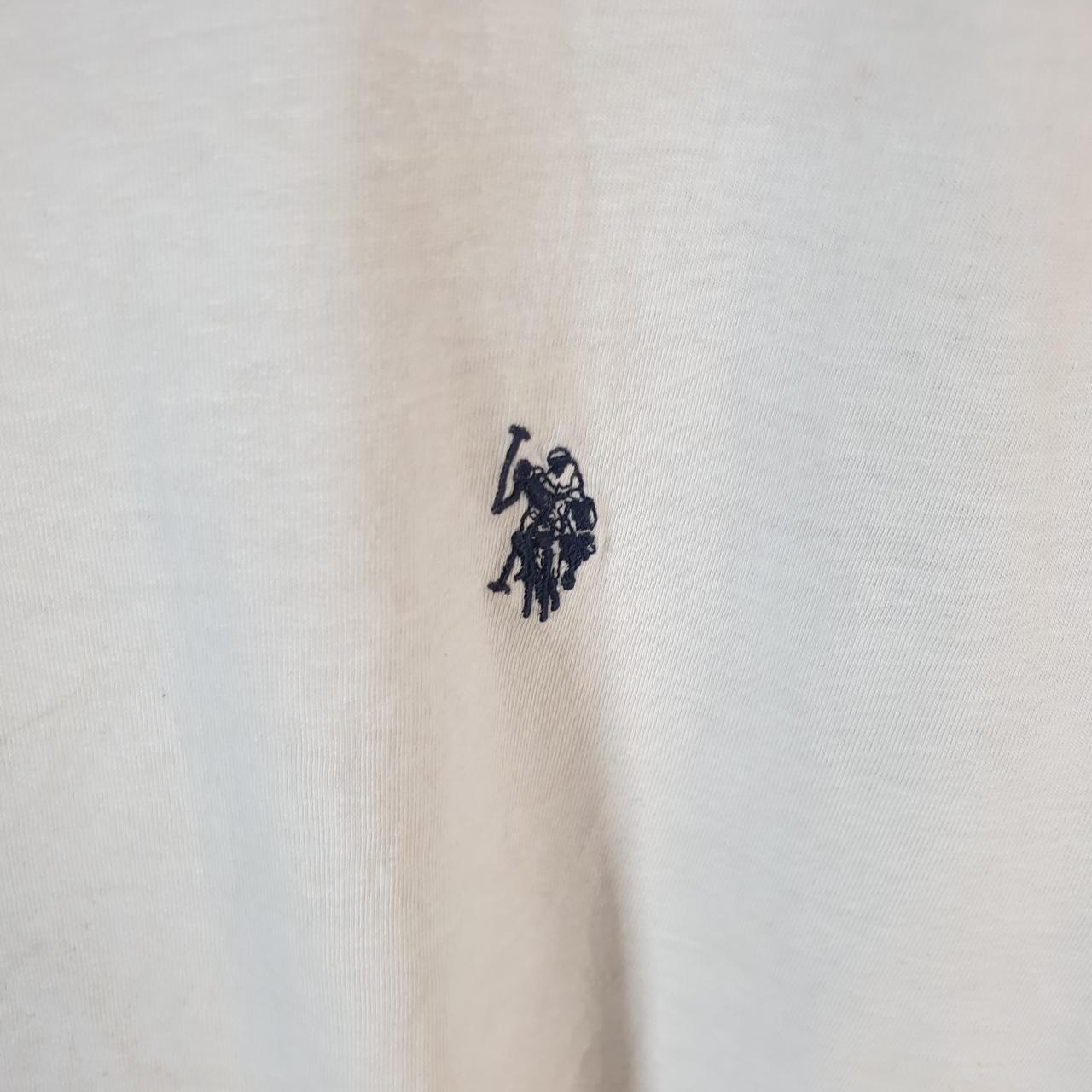 Vintage U.S. Polo Assn. Embroidered Logo T Shirt Mens XL White Athletic Casual