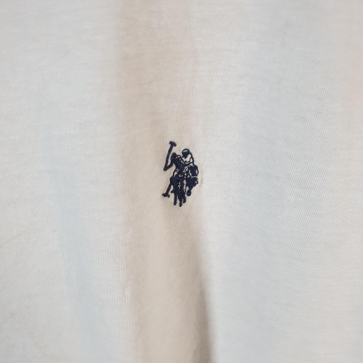 Vintage U.S. Polo Assn. Embroidered Logo T Shirt Mens XL White Athletic Casual