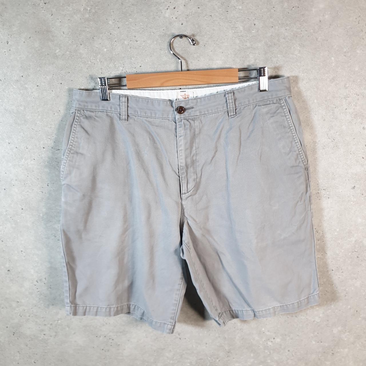 Vintage Dockers Chino Shorts Jorts Cargo Men’s W36 Grey Baggy Cotton A4289