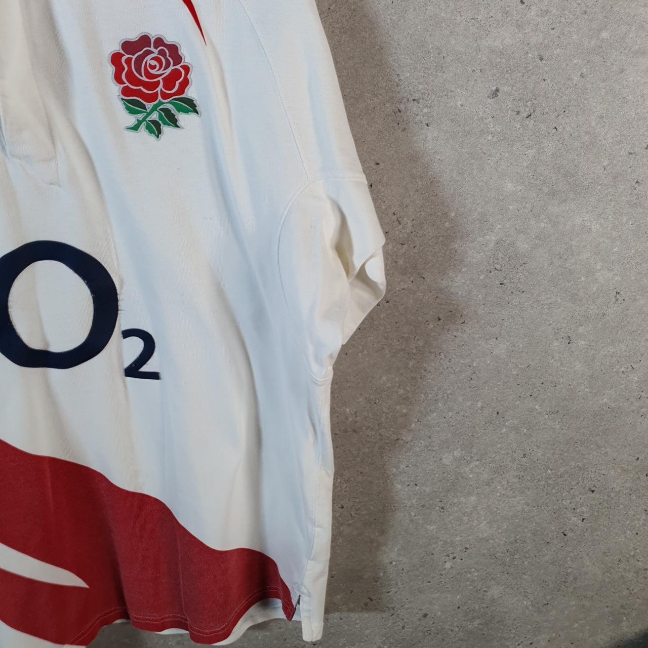 Vintage Nike 90s England Lions Rugby Polo Shirt Men’s XL White Logo Swoosh Athletic