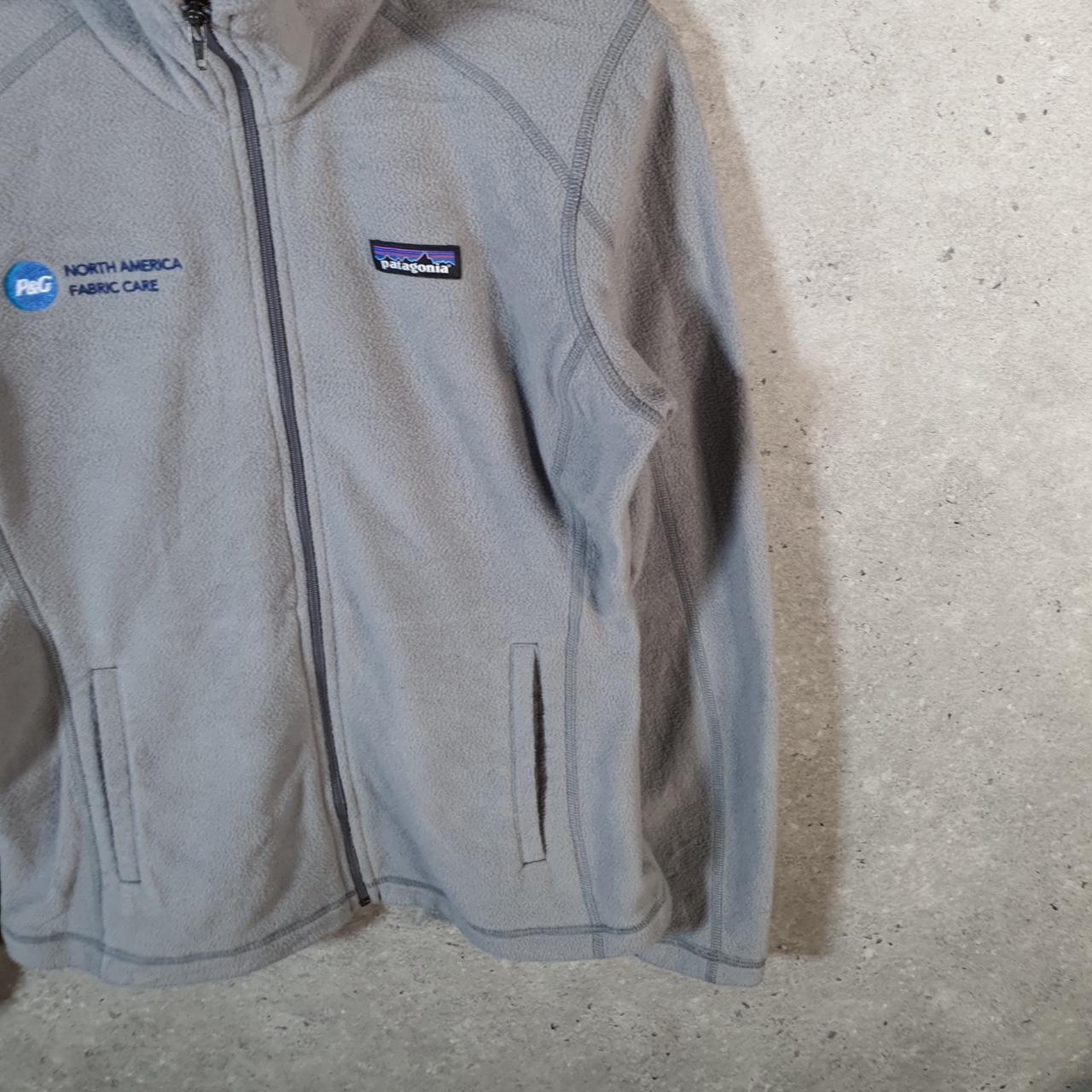 Vintage Patagonia Micro D Full Zip Pullover Sweatshirt Womens Small Grey Winter