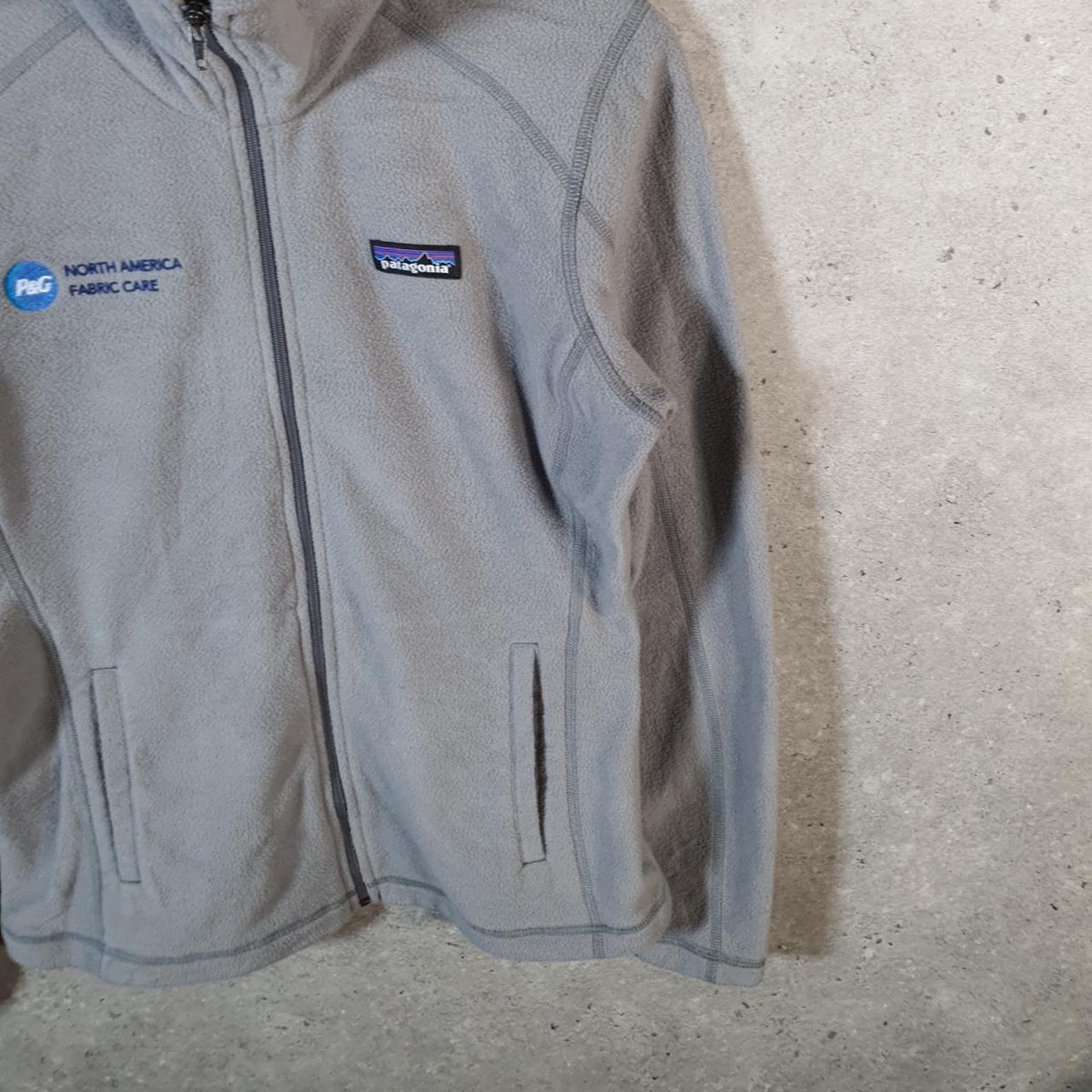 Vintage Patagonia Micro D Full Zip Pullover Sweatshirt Womens Small Grey Winter