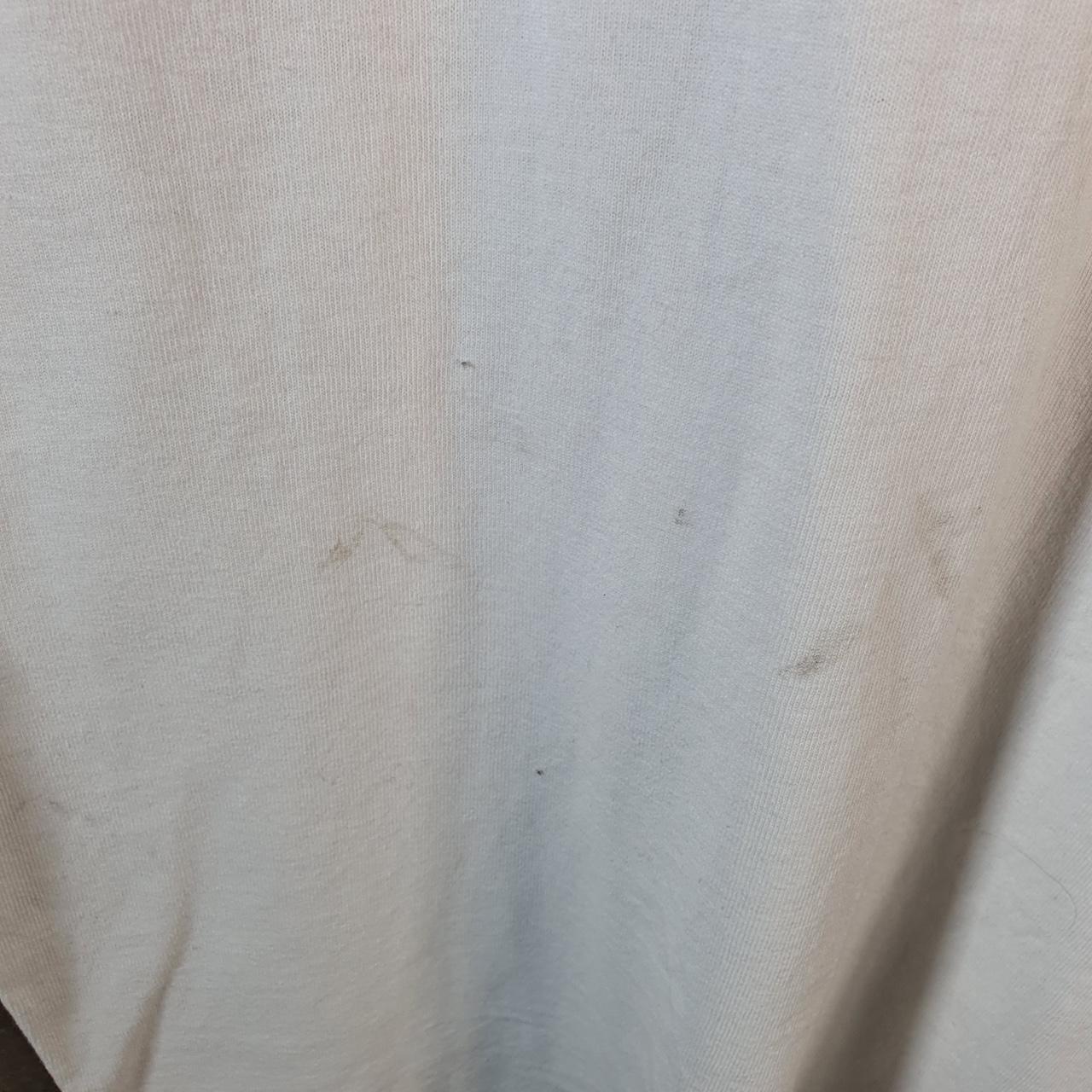 Vintage Champion Spellout T Shirt Men’s Medium White Casual USA Athletic