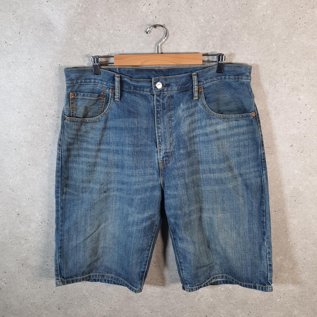 Vintage Levi’s 569 Baggy Shorts Jorts Cargo Mens W36 Blue Relaxed Denim